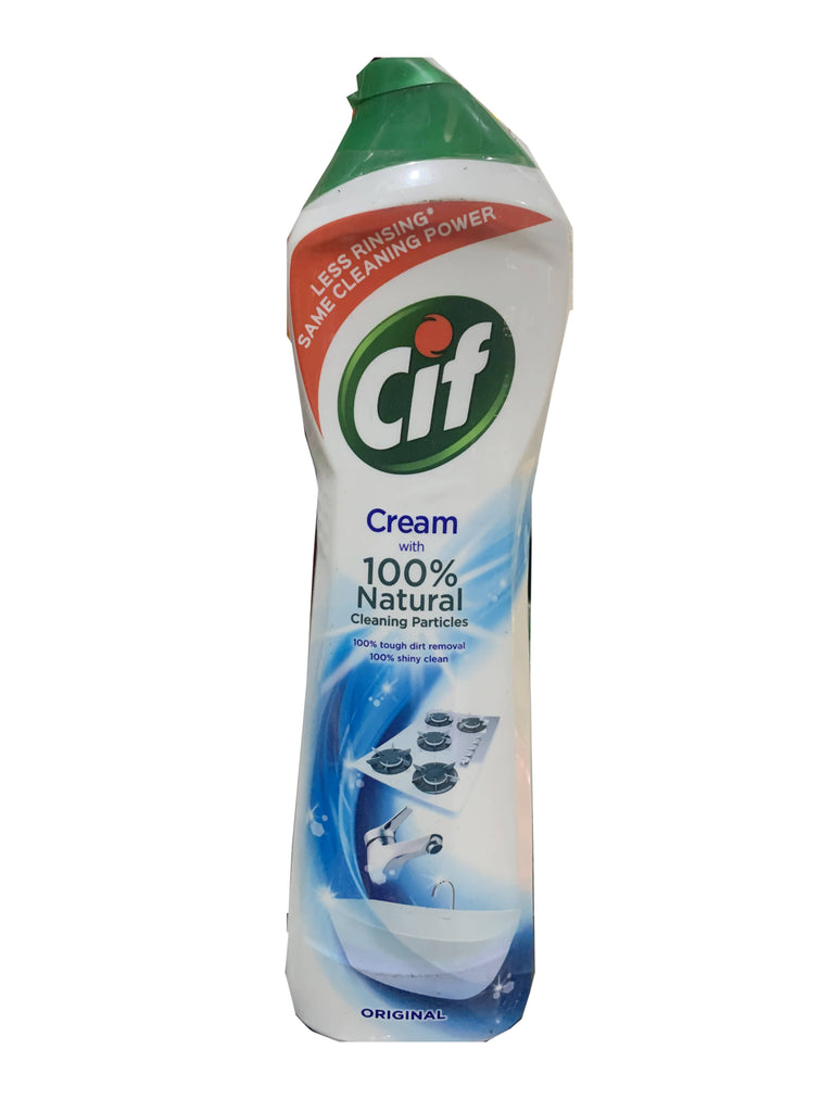 CIF CREAM WITH NATURAL SCOURER CLEANING POWDER 500ML