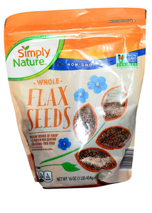 Simply Nature WHOLE FLAX SEEDS 454g