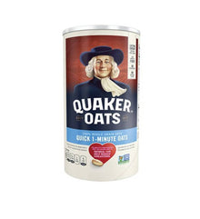 Quaker Oats QUICK 1 MINUTE OATS 100% Whole Grain Oat x12