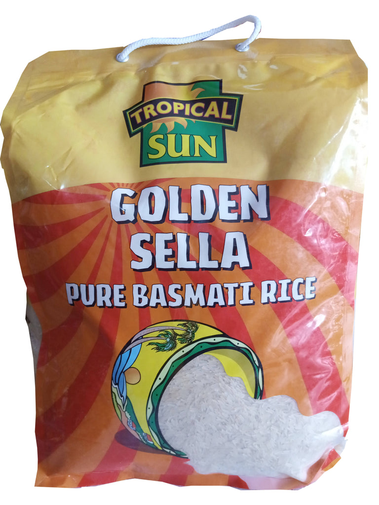 PURE BASMATI RICE(TROPICAL SUN GOLDEN SELLA) 5KG