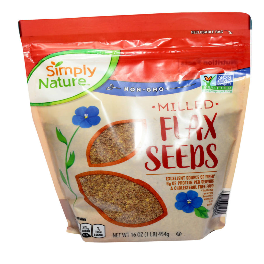 Simply Nature MILLED FLAX SEEDS 454g x12